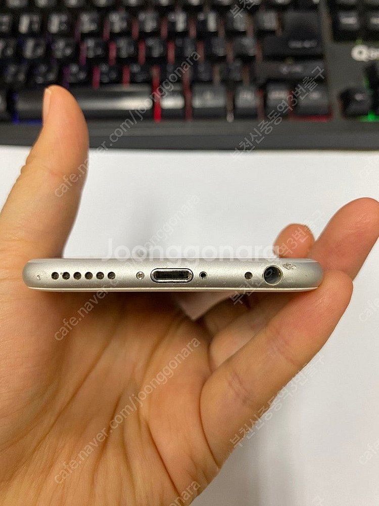 206081 아이폰6 실버 외관깔끔 64GB 배터리성능94% 인스타감성카메라 전용폰추천 8만 부천--6